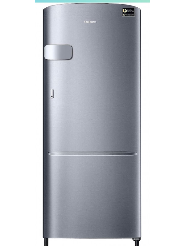 Refrigerator: Samsung 183 L, 3 Star, Digital Inverter, Direct-Cool Single Door Refrigerator (RR20C1Y23S8/HL, Silver, Elegant Inox, 2023 Model)